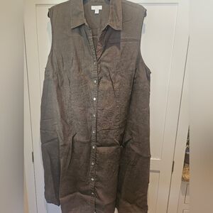 Charter Club 100% Linen Dress Size 18W